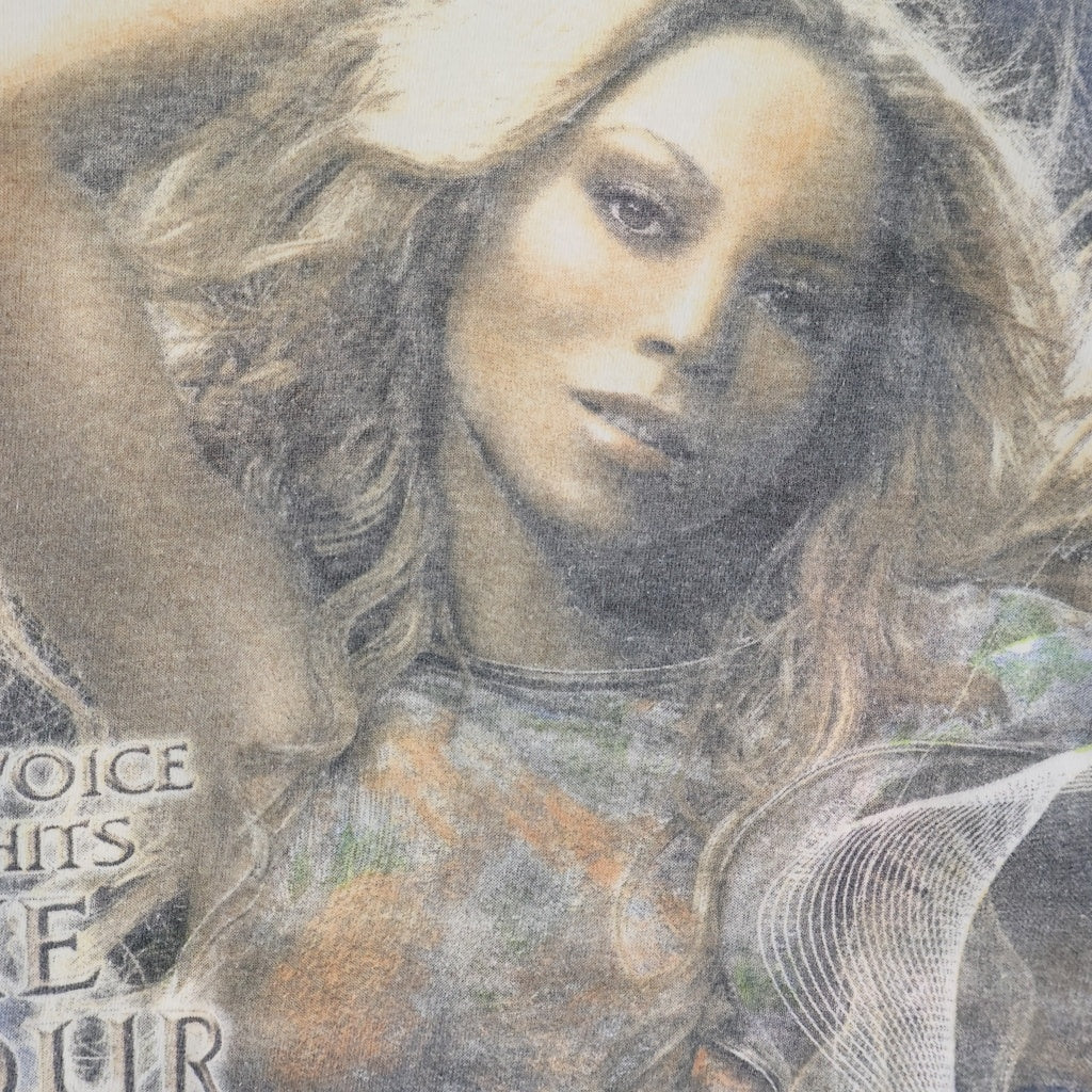 VINTAGE(ヴィンテージ) 00S MARIAH CAREY VOICE HITS THE TOUR 2006 マライアキャリー 両面プリント半袖Tシャツカットソー ホワイト