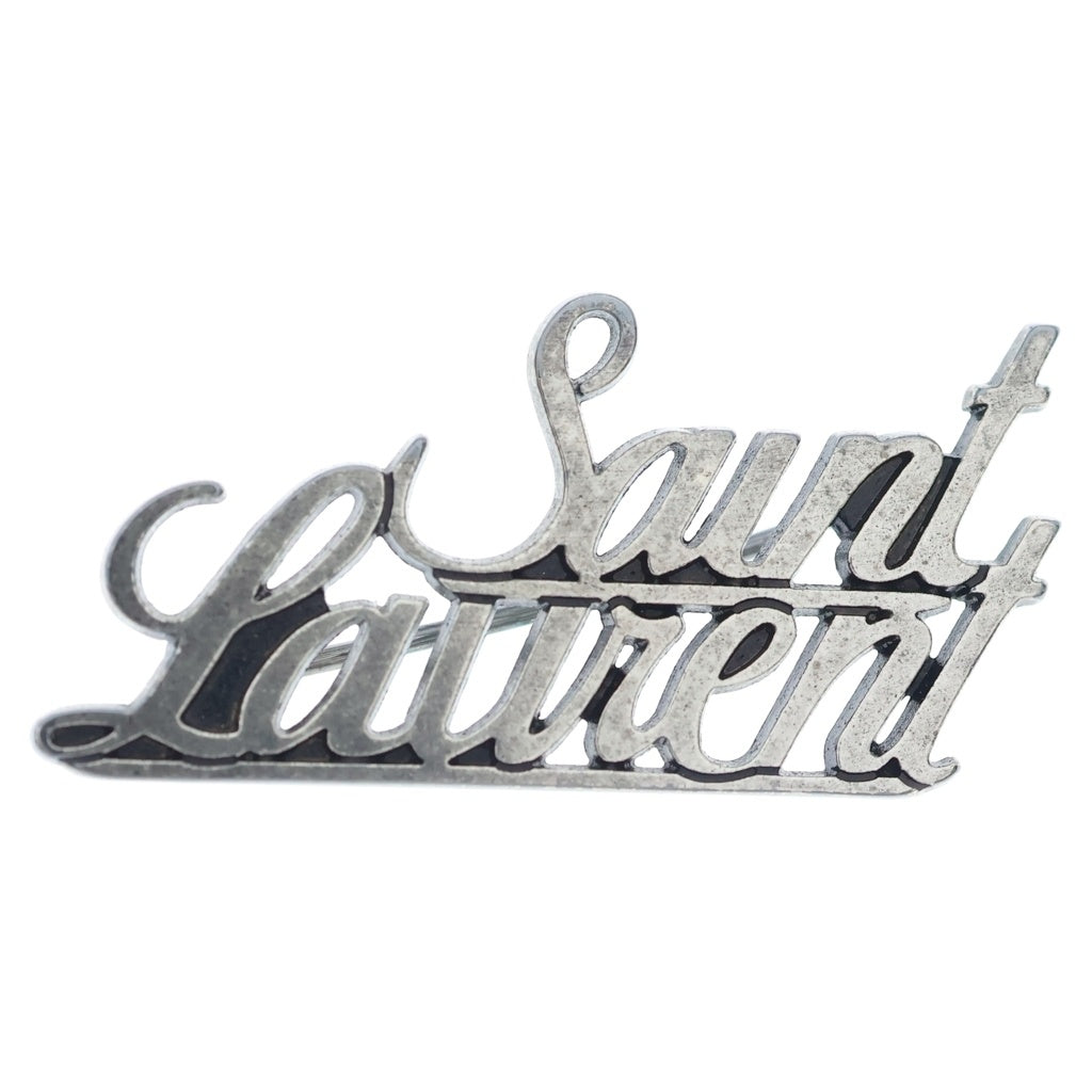 SAINT LAURENT PARIS(サンローランパリ) YSLロゴ ブローチ ゴールド レディース