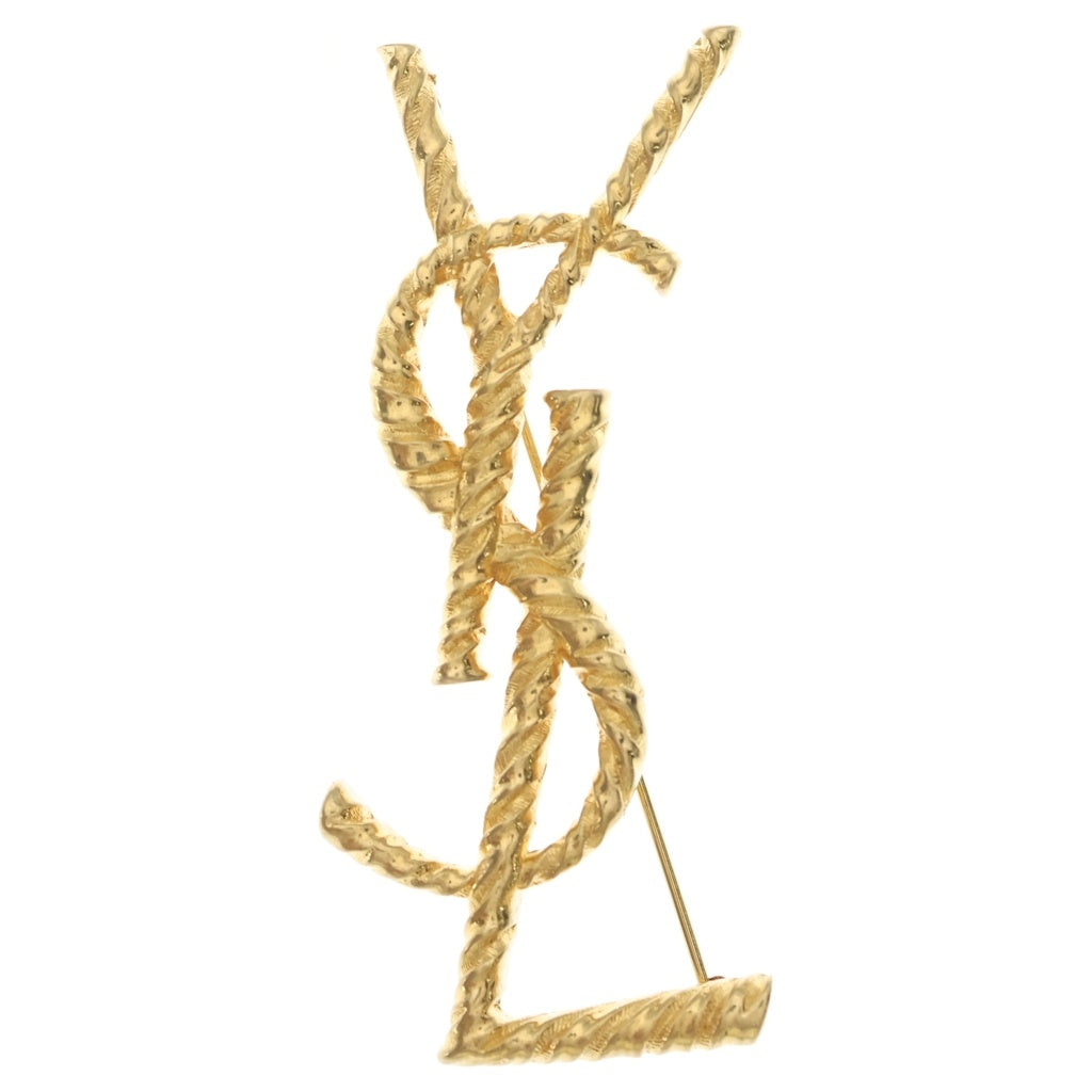 SAINT LAURENT PARIS(サンローランパリ) ロゴシグネチャーブローチ