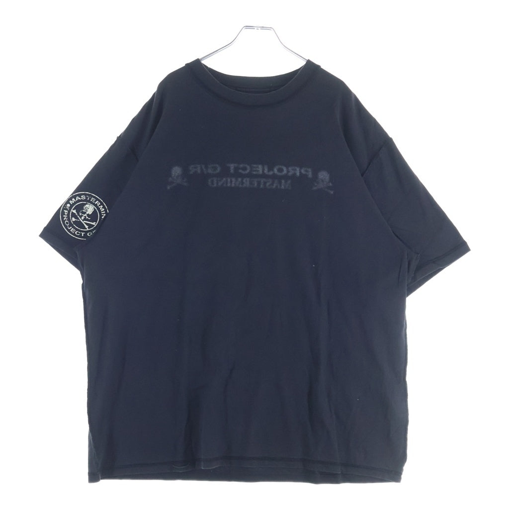 PROJECT G/R(プロジェクトジーアール) ×MASTERMIND マスターマインド インサイドアウトロゴプリント半袖Tシャツカットソー ブラック
