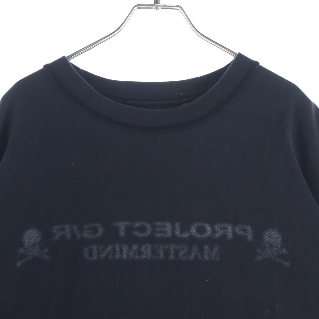 PROJECT G/R(プロジェクトジーアール) ×MASTERMIND マスターマインド インサイドアウトロゴプリント半袖Tシャツカットソー ブラック
