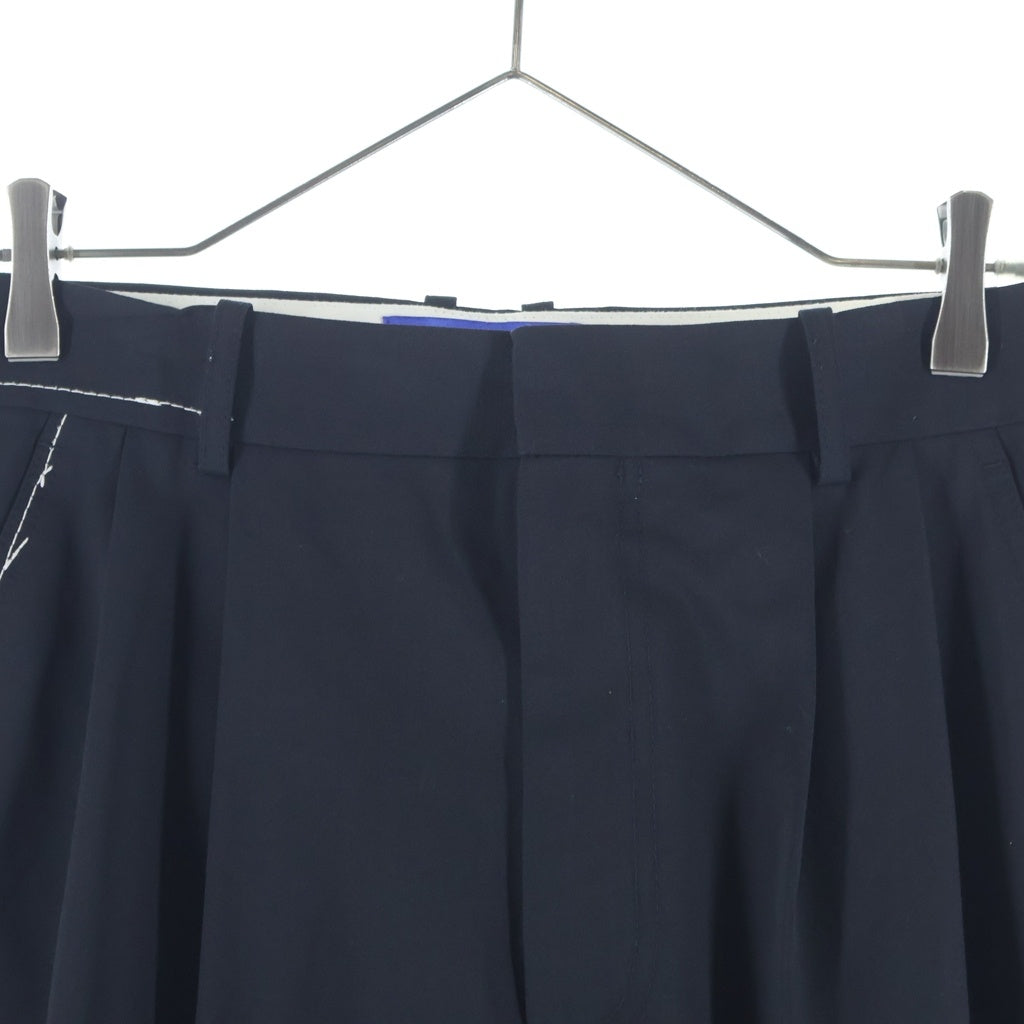 ADER ERROR(アーダーエラー) ×ZARA ステッチデザイン ワイドレッグスラックス ブラック