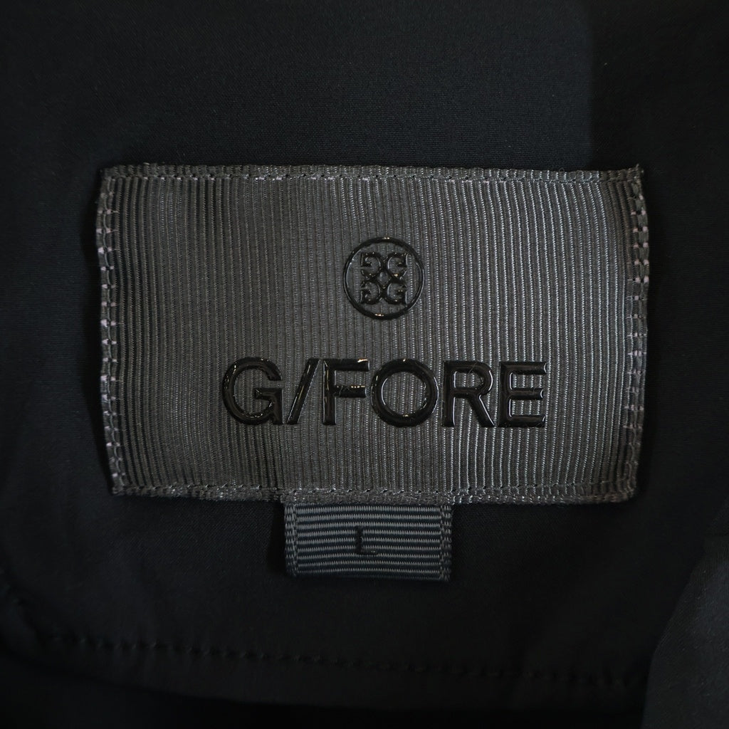 G/FORE(ジーフォア) ロゴプリント ナイロン半袖ジャンプスーツ ブラック