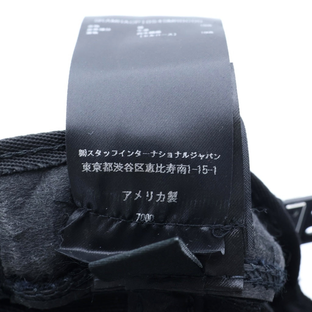 AMIRI(アミリ) MA QUAD CANVAS HAT クワッド クリスタルキャンバスハット キャップ ブラック SRAMHACP1054SMRBC00