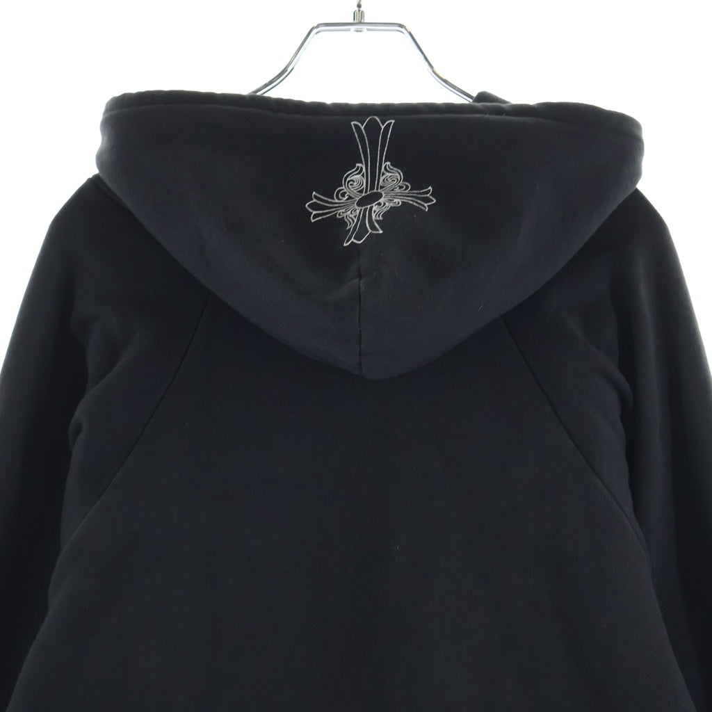 CHROME HEARTS(クロムハーツ) OLD HORSESHOE HOODIE オールド ホースシュープリント 裏地サーマル プルオーバーパーカー ブラック