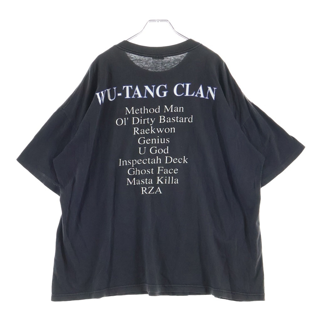 VINTAGE(ヴィンテージ) 90S WU TANG CLEAN 両面プリント 半袖Tシャツカットソー ブラック