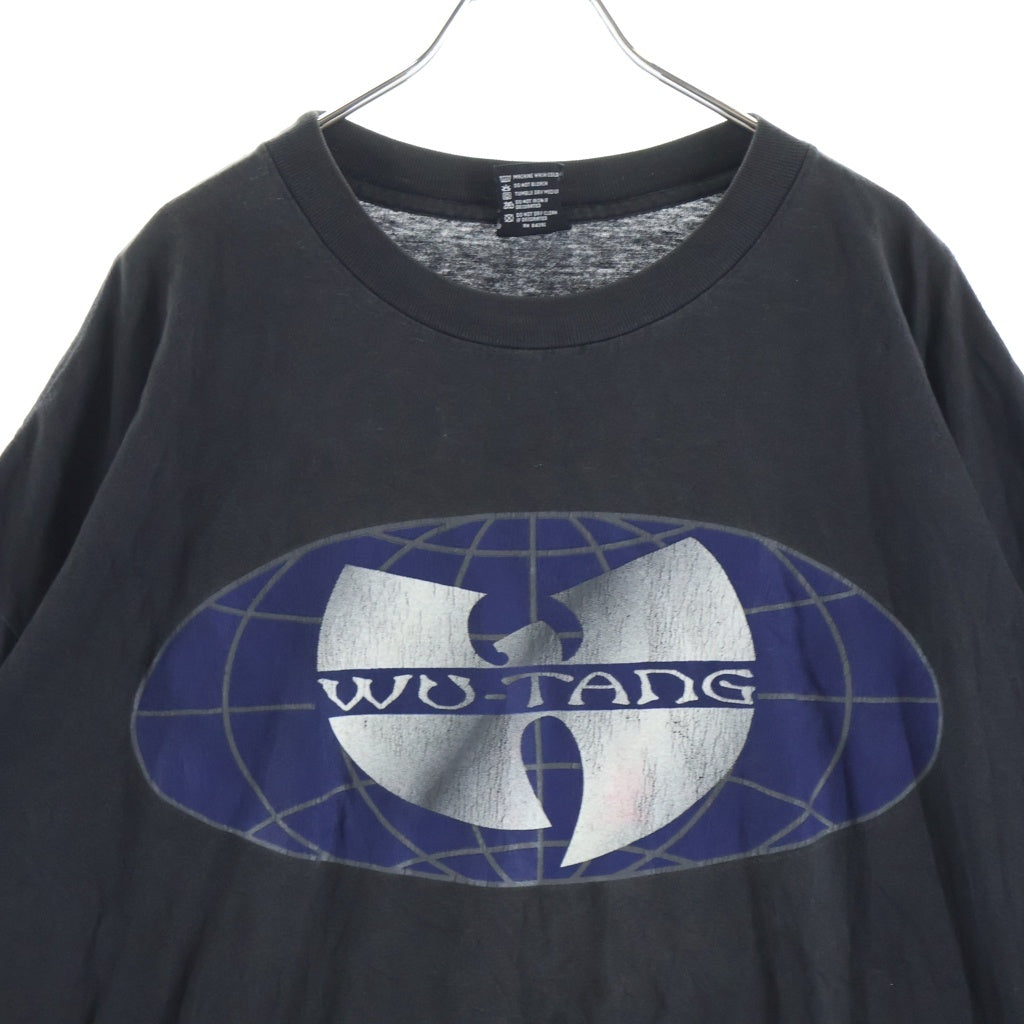 VINTAGE(ヴィンテージ) 90S WU TANG CLEAN 両面プリント 半袖Tシャツカットソー ブラック