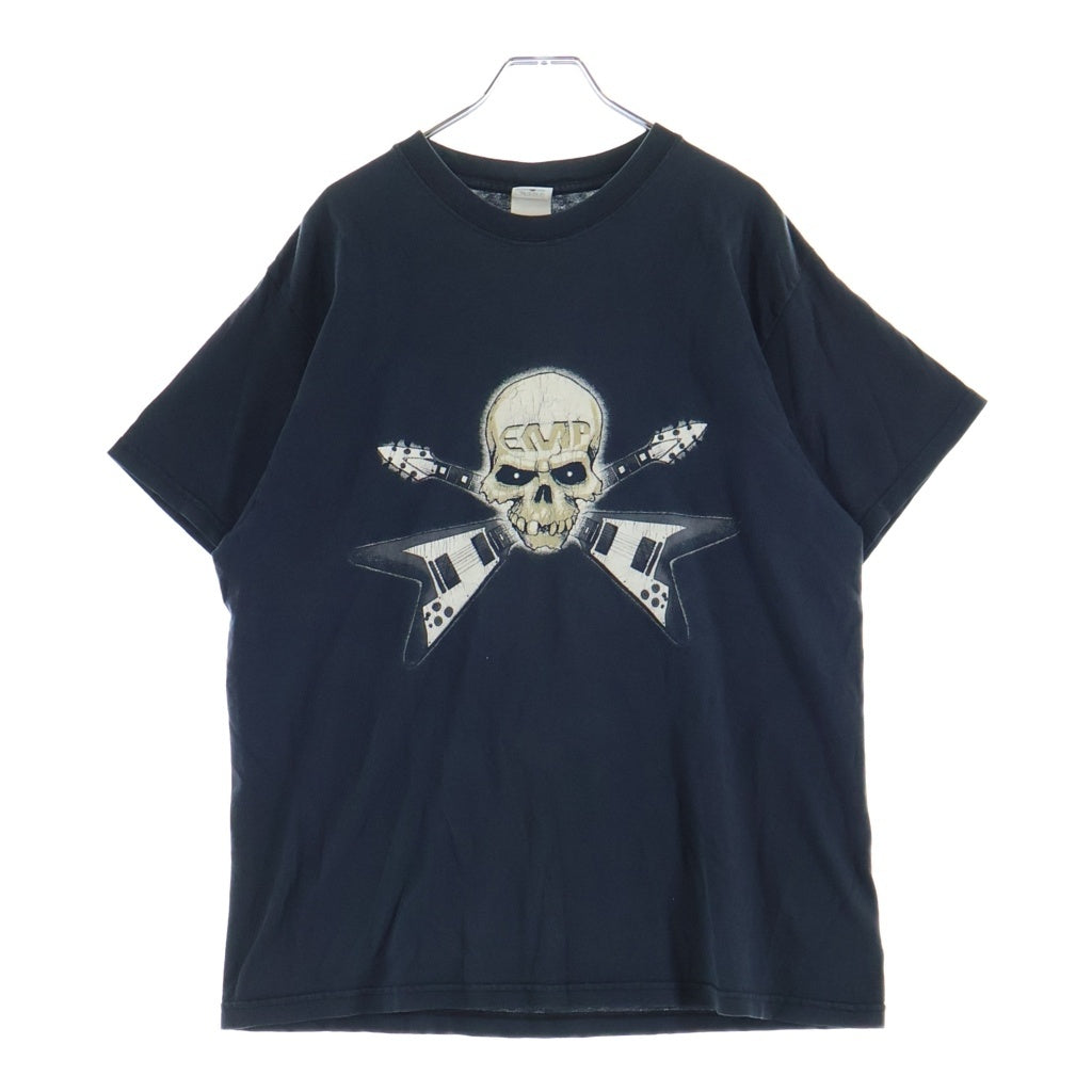 VINTAGE(ヴィンテージ) SKULL PRINT ANVIL スカルプリント 半袖Tシャツカットソー ブラック