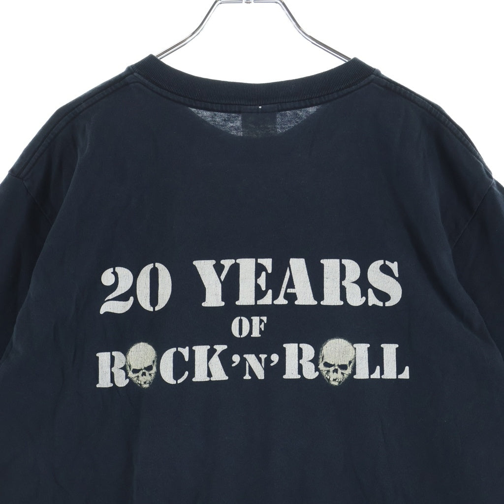 VINTAGE(ヴィンテージ) SKULL PRINT ANVIL スカルプリント 半袖Tシャツカットソー ブラック