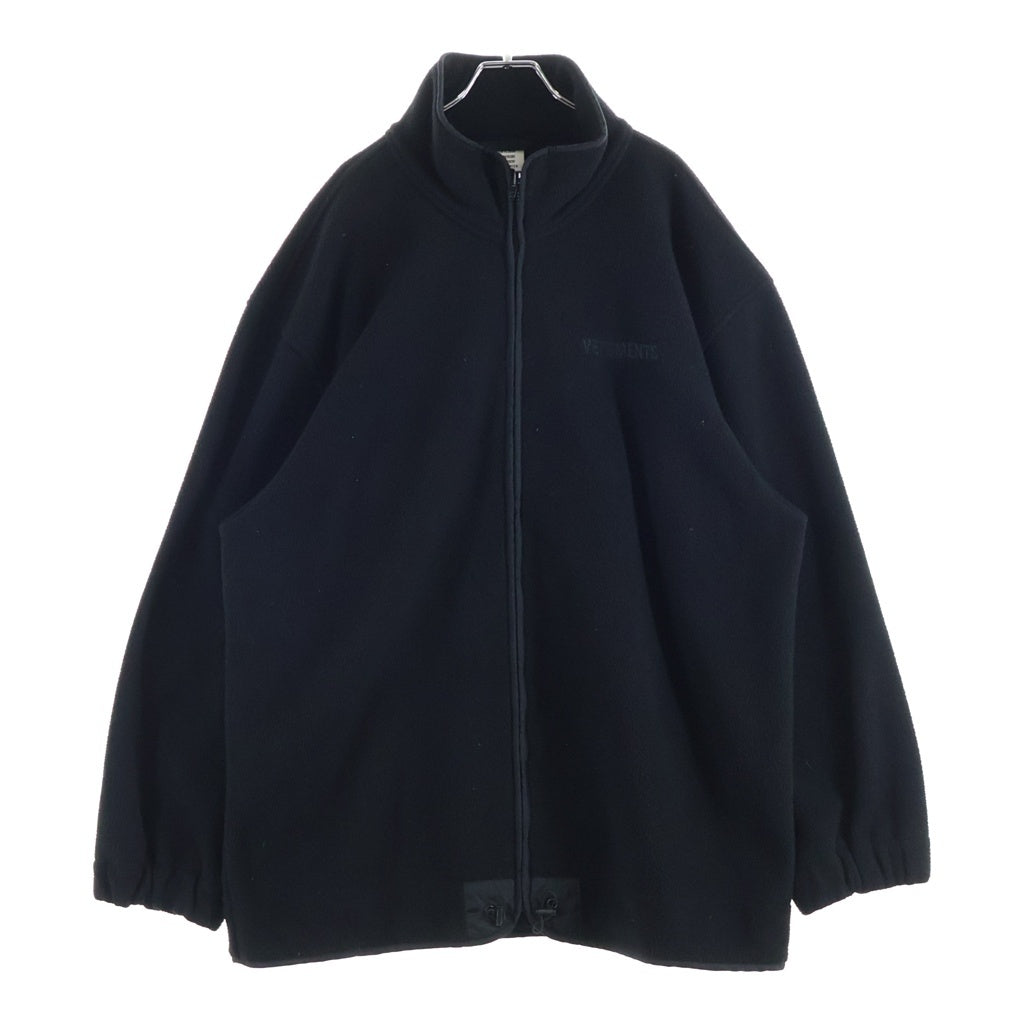 VETEMENTS(ヴェトモン) PIRATE BAY FLEECE JACKET フリースジャケット ブラック MAH20JA207