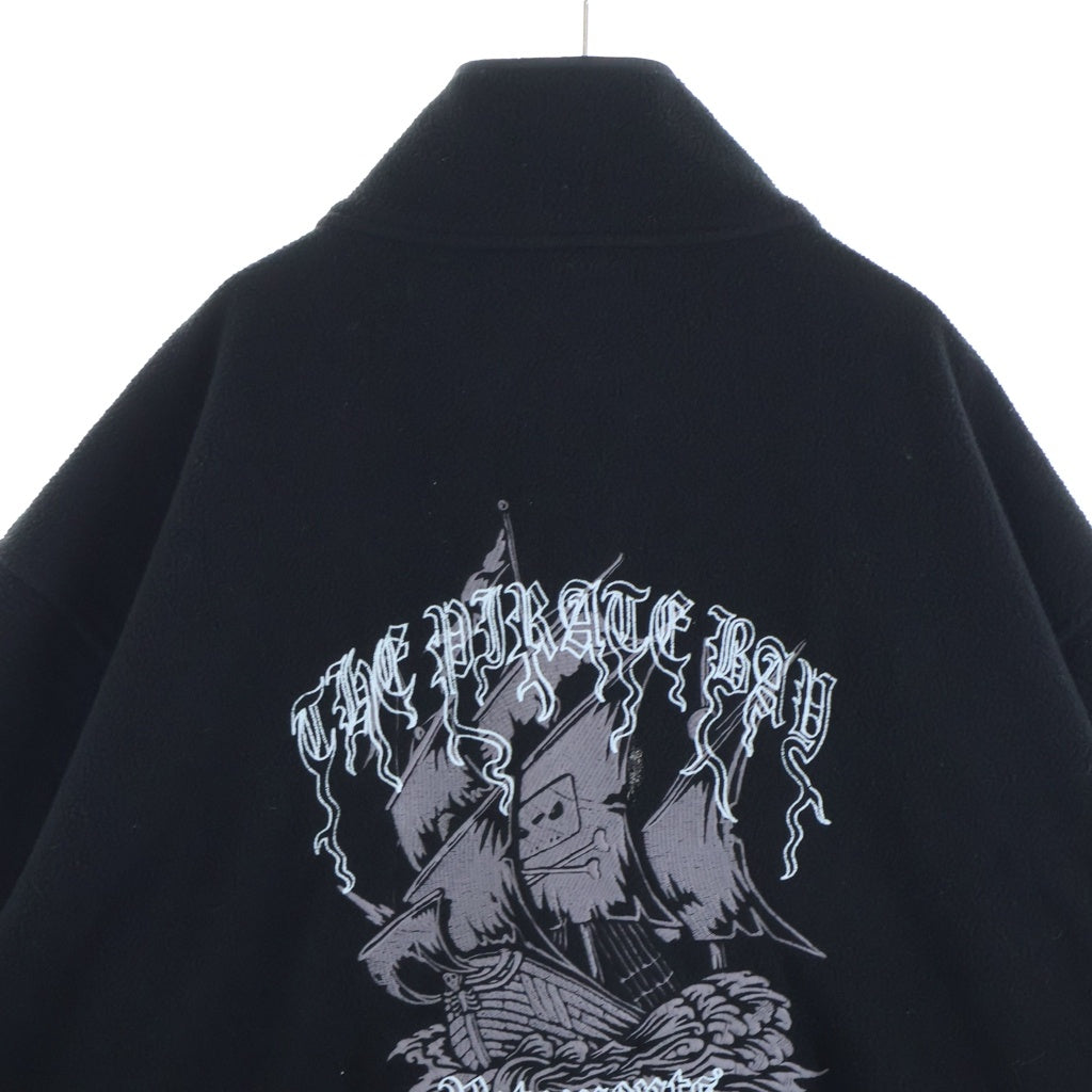 VETEMENTS(ヴェトモン) PIRATE BAY FLEECE JACKET フリースジャケット ブラック MAH20JA207