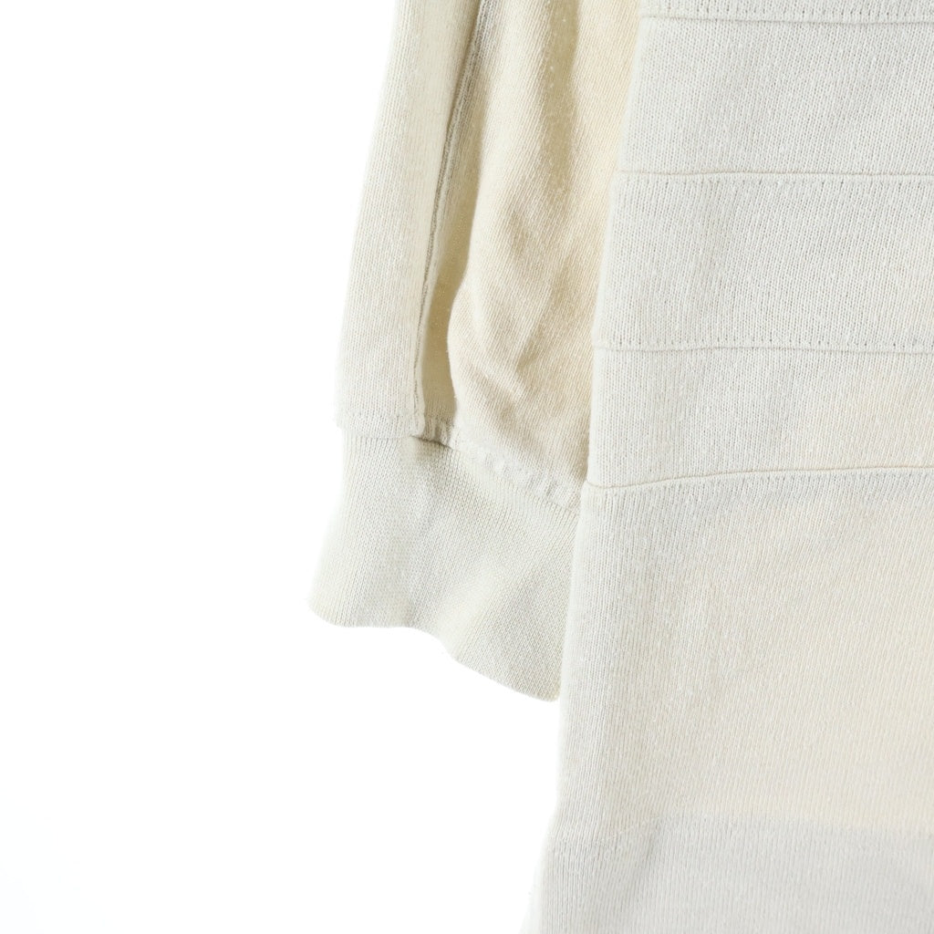 VETEMENTS(ヴェトモン) 19SS ヘビーコットン バック刺繍 ラガー長袖シャツ ベージュ MAH19TR205