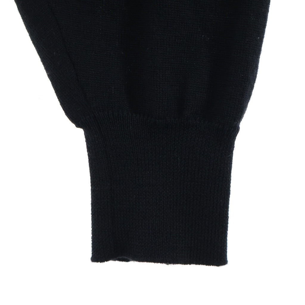 VETEMENTS(ヴェトモン) WARNING TURTLENECK KNIT SWEATER タートルネック ニットセーター ブラック UAH20KN600