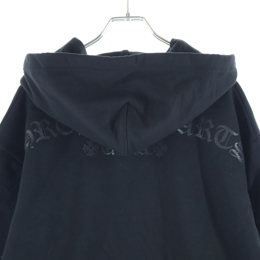 CHROME HEARTS(クロムハーツ) オンライン限定 袖フローラル プルオーバーパーカー ブラック