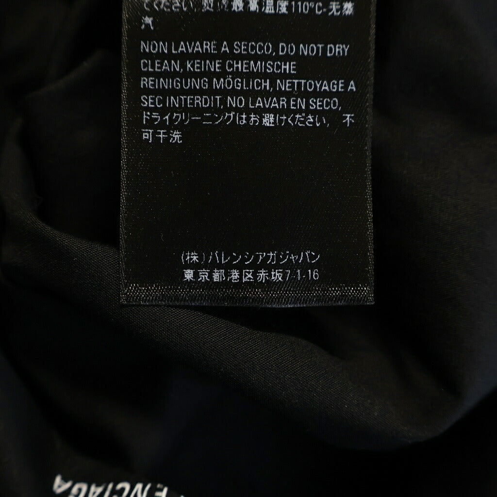 BALENCIAGA(バレンシアガ) ロゴ総柄 長袖ボタンダウンシャツ ブラック 534333 TBL96