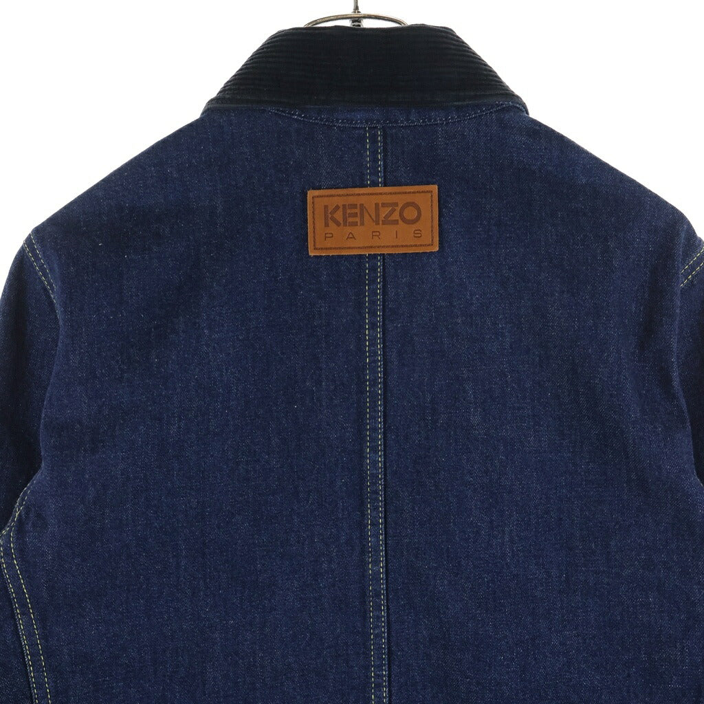 KENZO(ケンゾー) 22AW WORKWEAR DENIM JACKET フラワー刺繍 ワーカーデニムジャケット インディゴ FC65DV1019EB