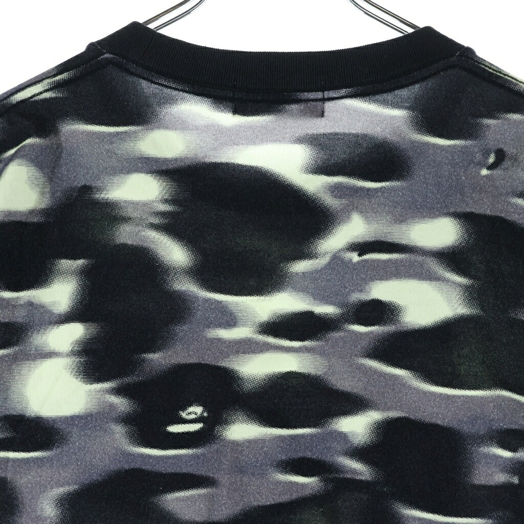 A BATHING APE(アベイシングエイプ) SCREEN CAMO STA LOGO ロゴプリント 半袖Tシャツカットソー ブラック 001CSM301304M