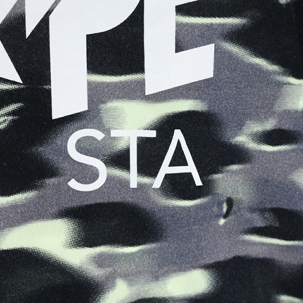 A BATHING APE(アベイシングエイプ) SCREEN CAMO STA LOGO ロゴプリント 半袖Tシャツカットソー ブラック 001CSM301304M