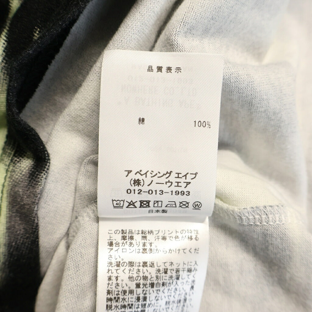 A BATHING APE(アベイシングエイプ) SCREEN CAMO STA LOGO ロゴプリント 半袖Tシャツカットソー ブラック 001CSM301304M