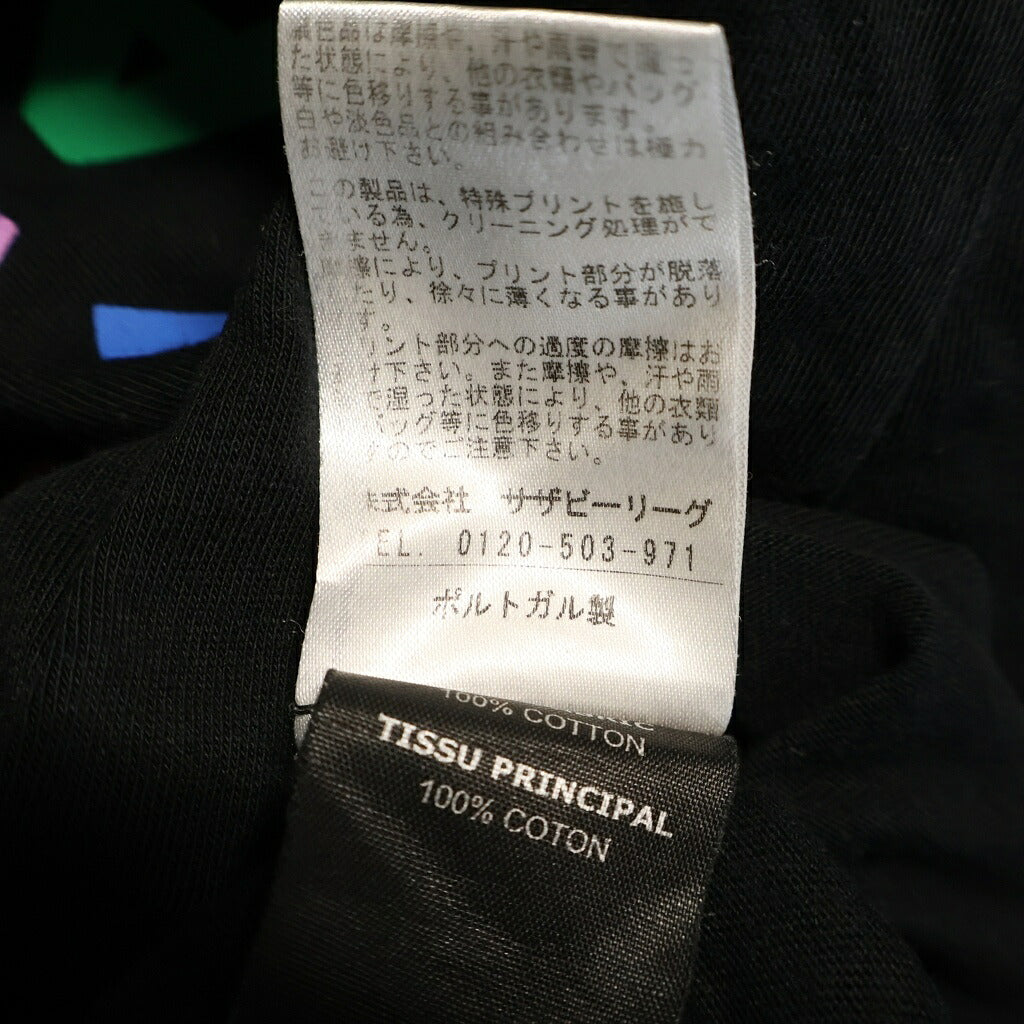VETEMENTS(ヴェトモン) 19SS FLAG PRINT S/S T-SHIRT フラッグプリント 半袖Tシャツカットソー ブラック USS197069