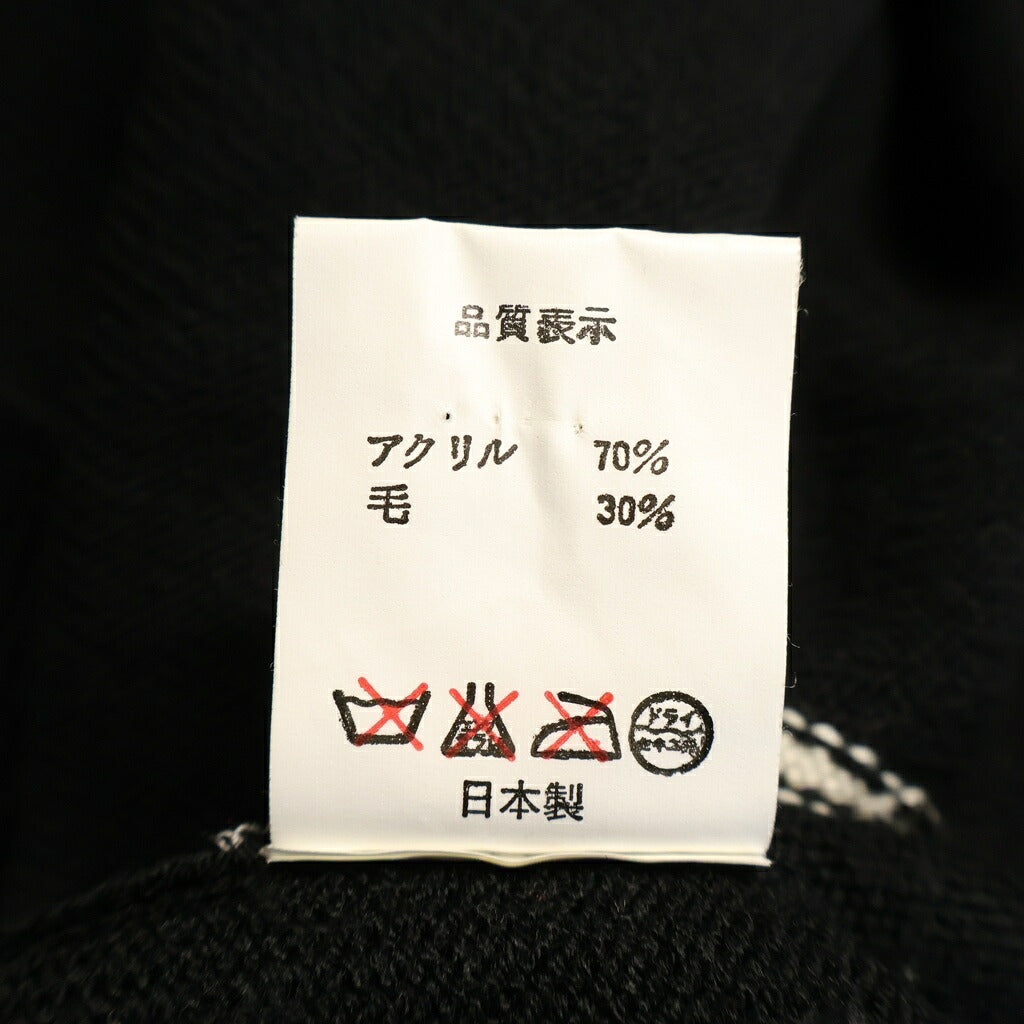 A BATHING APE(アベイシングエイプ) 巨大フェイスロゴ ニットセーター ブラック