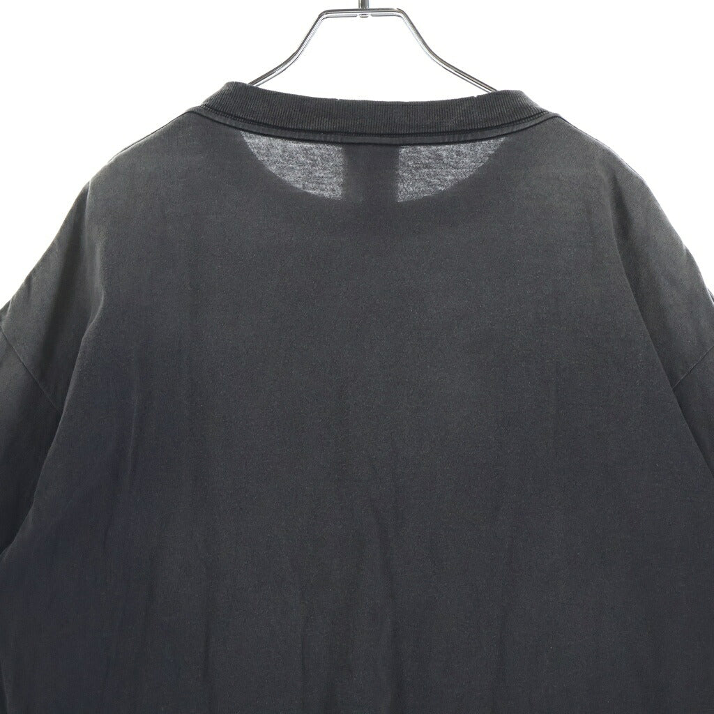 SAINT MICHAEL(セントマイケル) 25AW SS TEE SAINT MARIA BLACK セントマイケル ヴィンテージ加工 半袖プリントTシャツ カットソー グレー SM-HR1-0000-004
