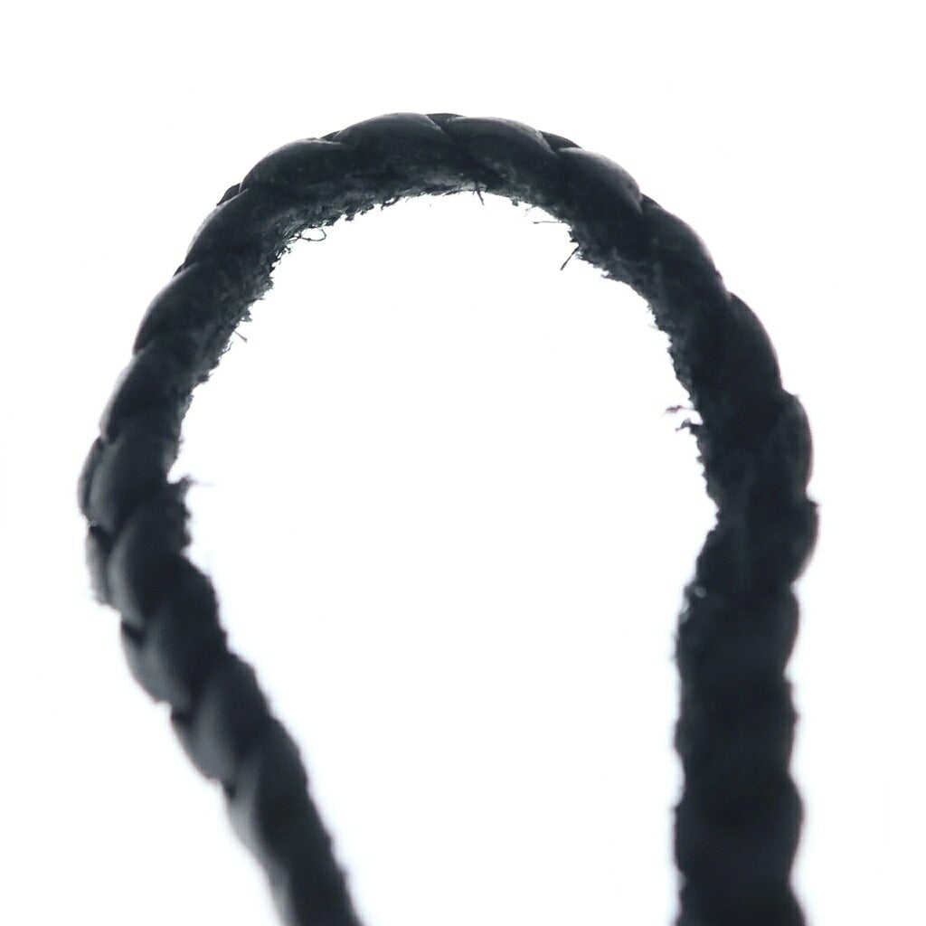 CHROME HEARTS(クロムハーツ) LEATHER BRAID SCROLL ネックレス レザーブレイドネックレス ブラック/シルバー BCA377