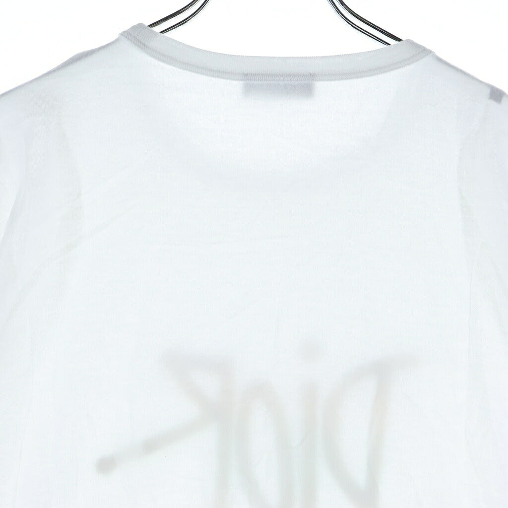 DIOR(ディオール) 20AW ×SHAWN STUSSY ショーンステューシー フロントロゴ刺繍 半袖Tシャツカットソー ホワイト 033J600D0589