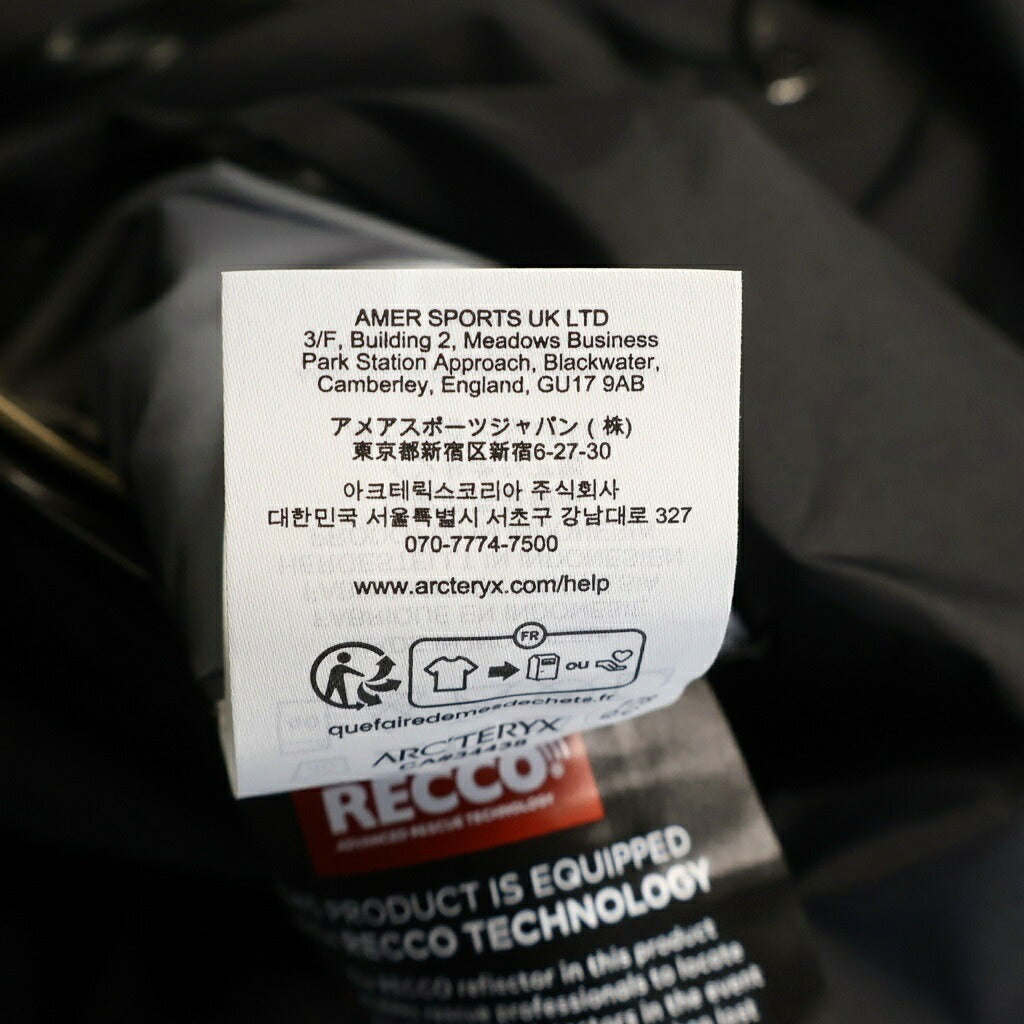 ARC'TERYX(アークテリクス) BETA JACKET ベータナイロンジャケット ブラック X00001087802
