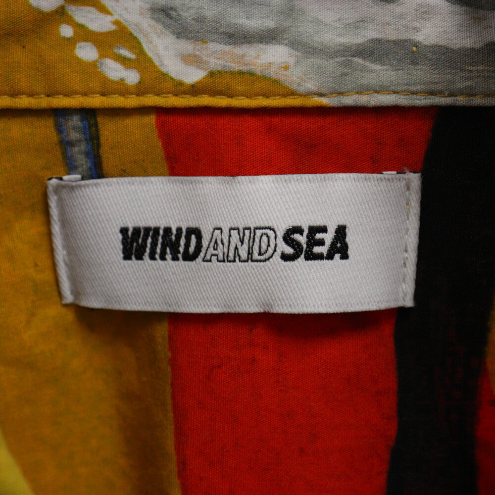 WIND AND SEA(ウィンダンシー) ×LEE KANKYO WDS SHIRT 李漢強 総柄シャツ 長袖シャツ マルチカラー