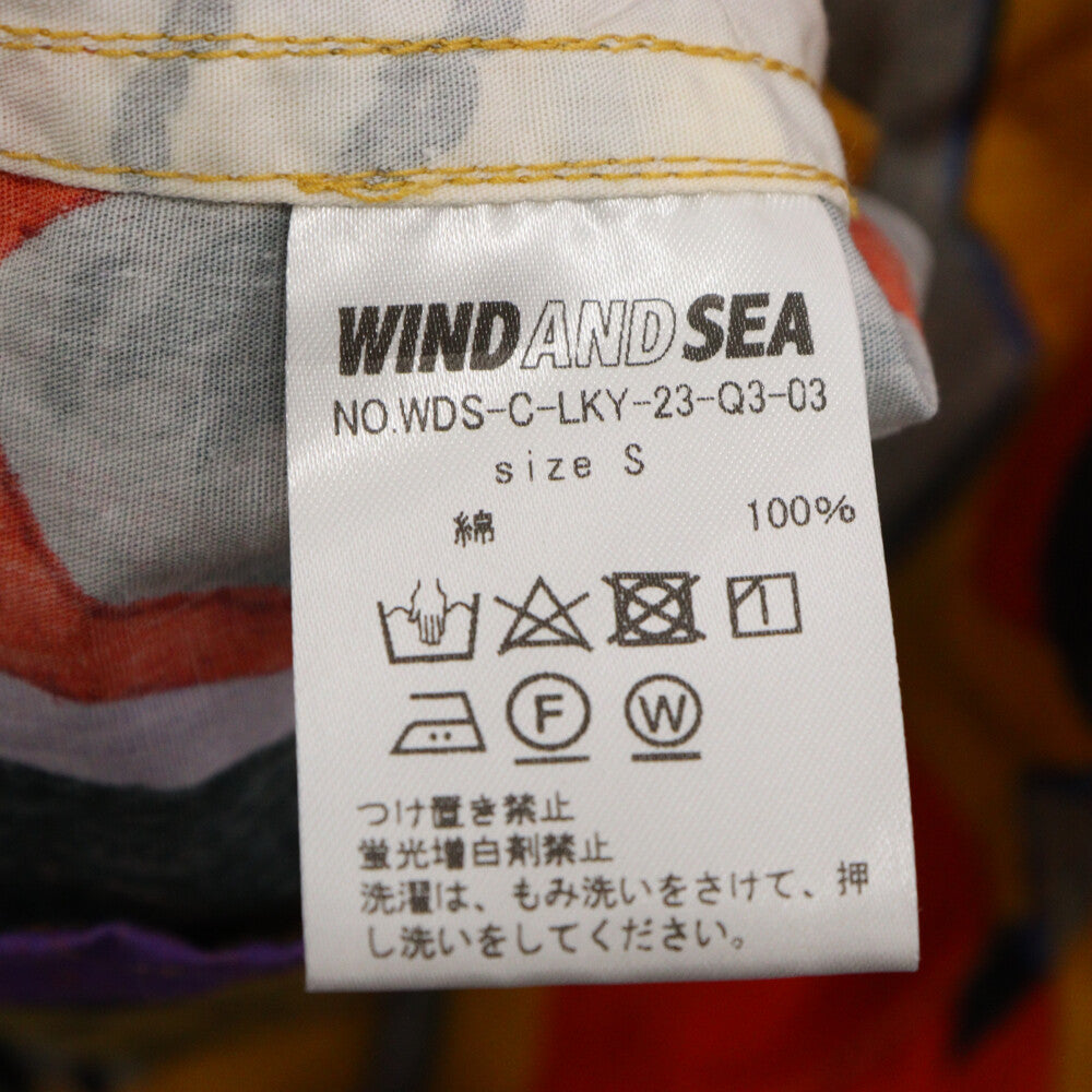 WIND AND SEA(ウィンダンシー) ×LEE KANKYO WDS SHIRT 李漢強 総柄シャツ 長袖シャツ マルチカラー