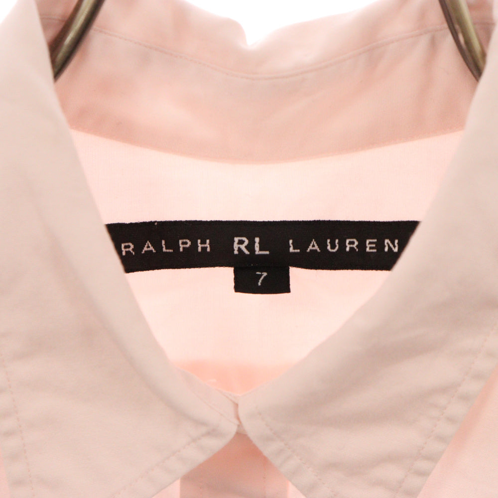 RALPH LAUREN(ラルフローレン) レギュラーカラー コットン 半袖シャツ ピンク