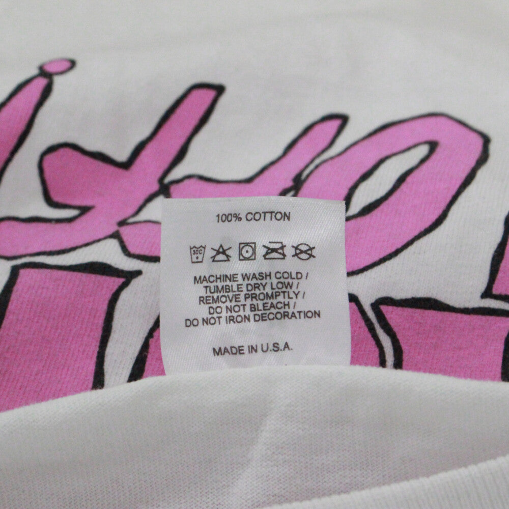 Deadly Doll(デッドリードール) Show It Off Tee プリント半袖Tシャツ ホワイト