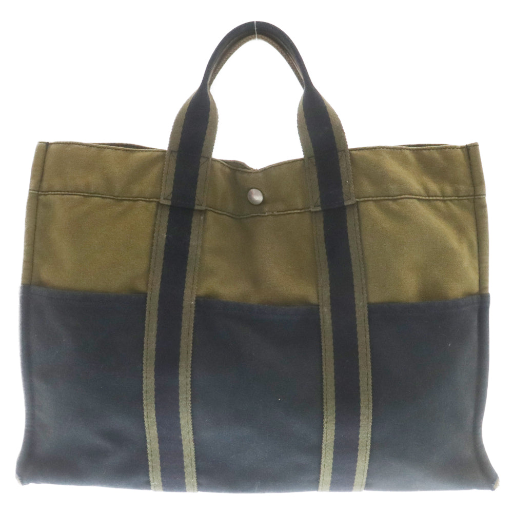 HERMES(エルメス) フールトゥ MM キャンバストートバッグ カーキ