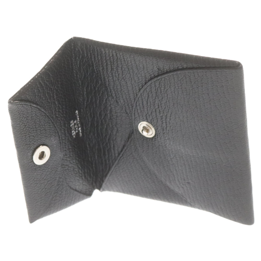 HERMES(エルメス) Bastia Coincase D刻印 バスティア レザーコインケース 財布 ブラック