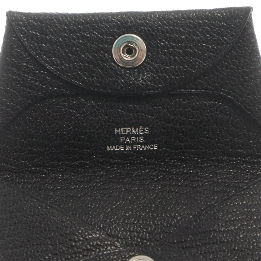 HERMES(エルメス) Bastia Coincase D刻印 バスティア レザーコインケース 財布 ブラック
