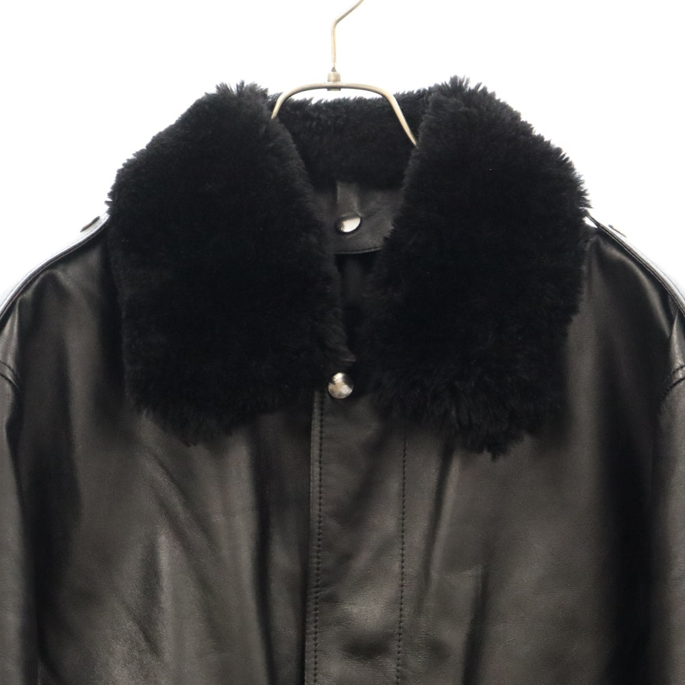 CELINE(セリーヌ) Calfskin Aviator Jacket アビエーターレザージャケット 2E359599E ブラック