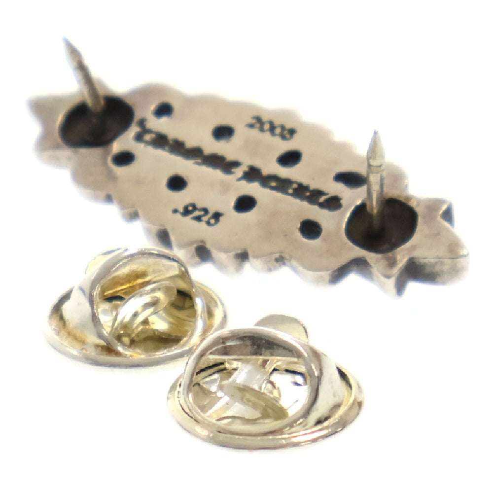 CHROME HEARTS(クロムハーツ) PIN FLORAL CROSS 4 スティックピン フローラルクロス 4 ピンバッジ シルバー