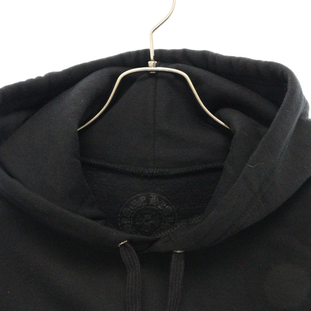CHROME HEARTS(クロムハーツ) SWTSHRT PLVR オンライン限定 ヴァーティカルロゴ ゴールドグリッターフーディ プルオーバーパーカー スウェットパーカー