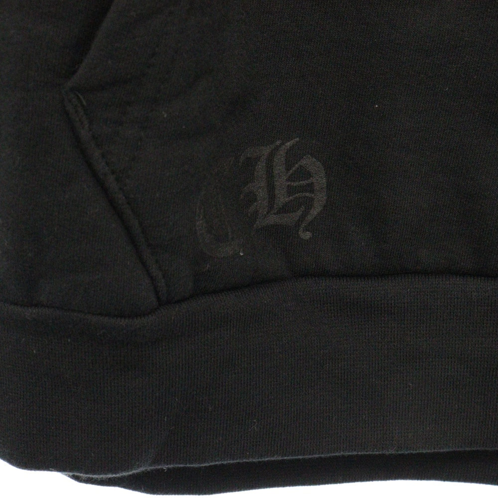 CHROME HEARTS(クロムハーツ) SWTSHRT PLVR オンライン限定 ヴァーティカルロゴ ゴールドグリッターフーディ プルオーバーパーカー スウェットパーカー