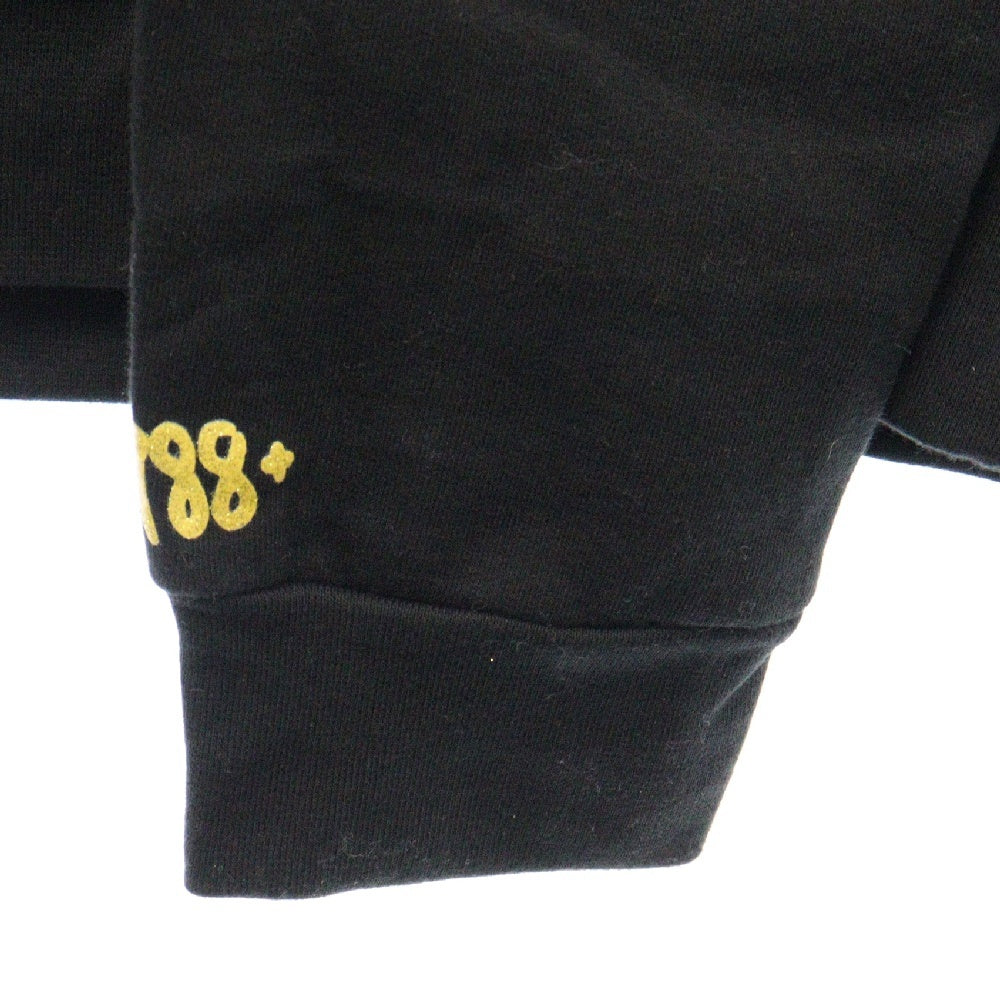 CHROME HEARTS(クロムハーツ) SWTSHRT PLVR オンライン限定 ヴァーティカルロゴ ゴールドグリッターフーディ プルオーバーパーカー スウェットパーカー