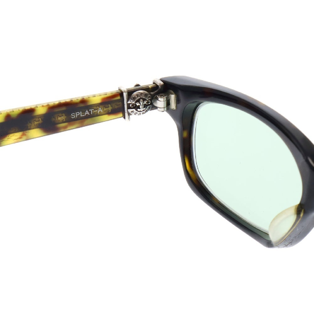 CHROME HEARTS(クロムハーツ) SPLAT-A BSフレア アイウェア サングラス ブラック/グリーン ※度入り