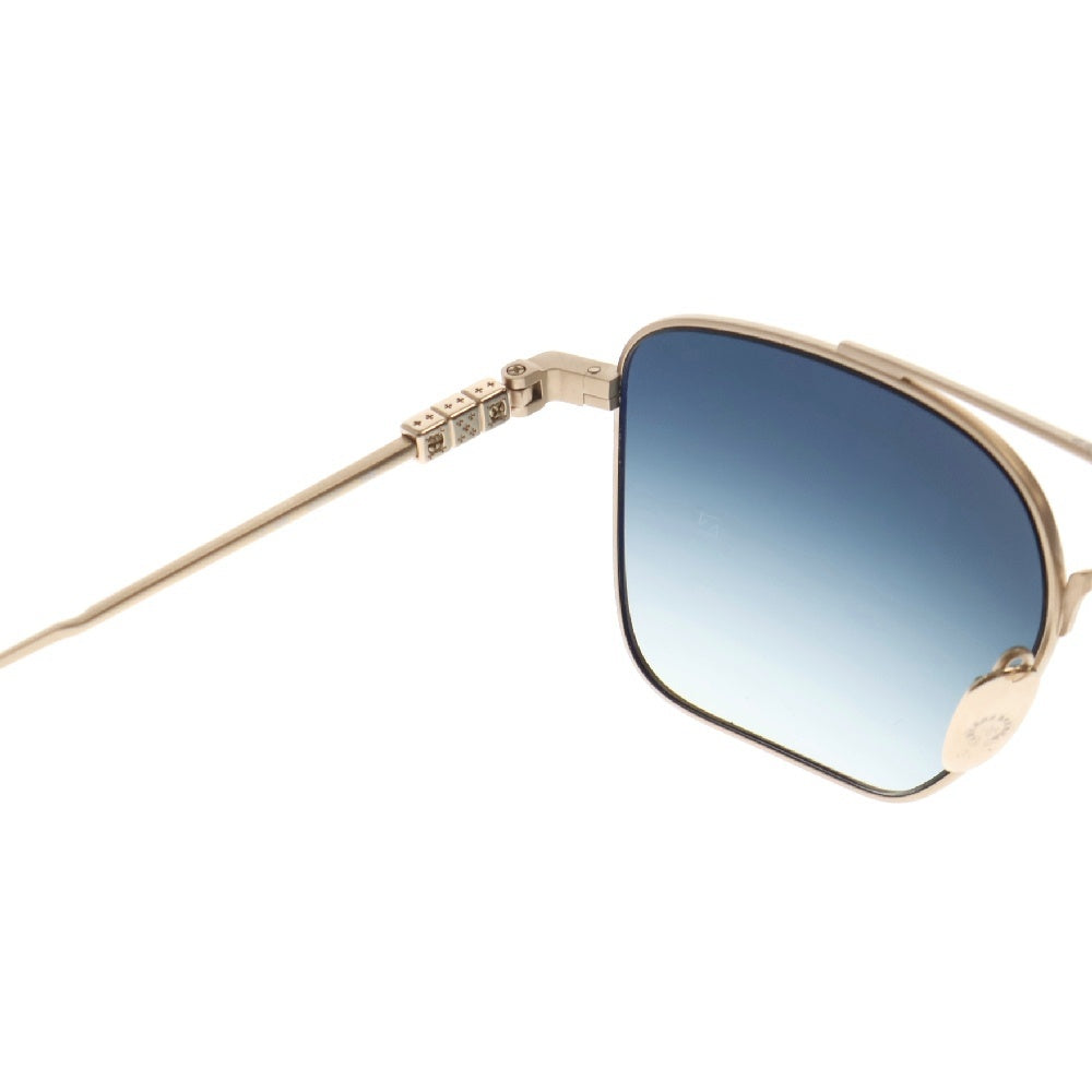 CHROME HEARTS(クロムハーツ) Eyewear AM ウェリントンサングラス ゴールド/ブラック