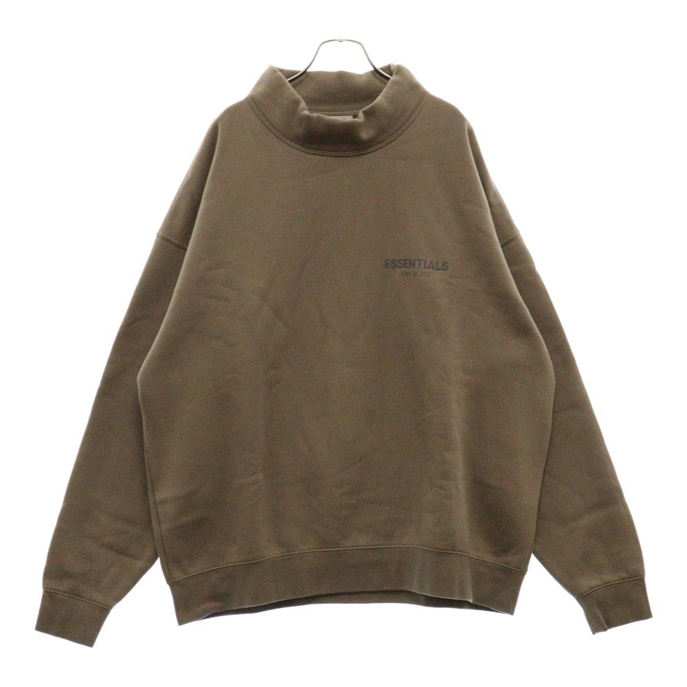 FOG Essentials(エフオージー エッセンシャルズ) ロゴプリント ハイネック スウェット トレーナー グレー
