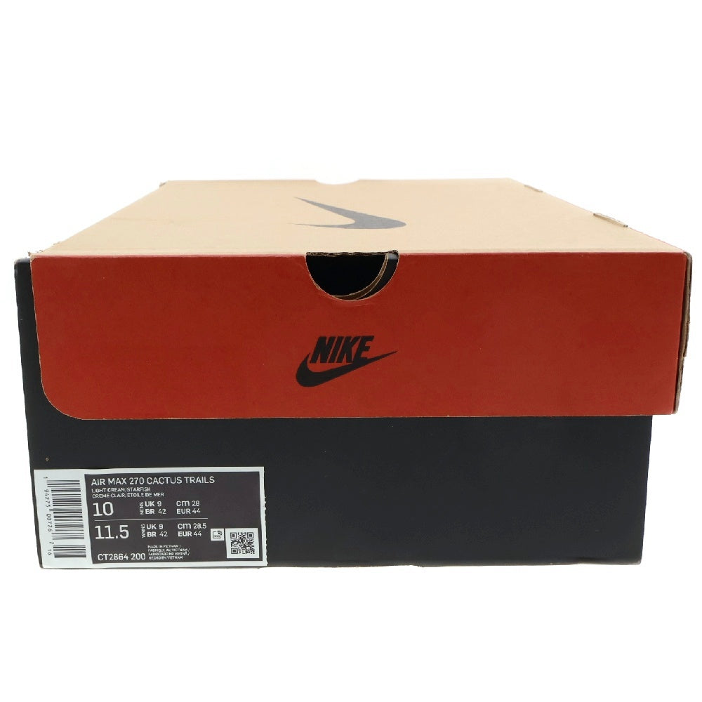 NIKE(ナイキ) ×TRAVIS SCOTT AIR MAX270 CACTUS TRAILS ×トラヴィススコット エアマックス270 カクタストレイル ローカットスニーカー CT2864-200 ベージュ US10/28.0cm
