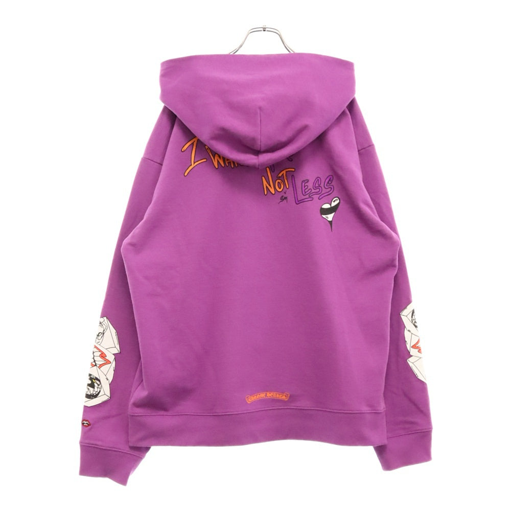 CHROME HEARTS(クロムハーツ) PPO I WANT MORE NOT LESS HD PLVR MATTY BOYプリントプルオーバースウェットパーカー