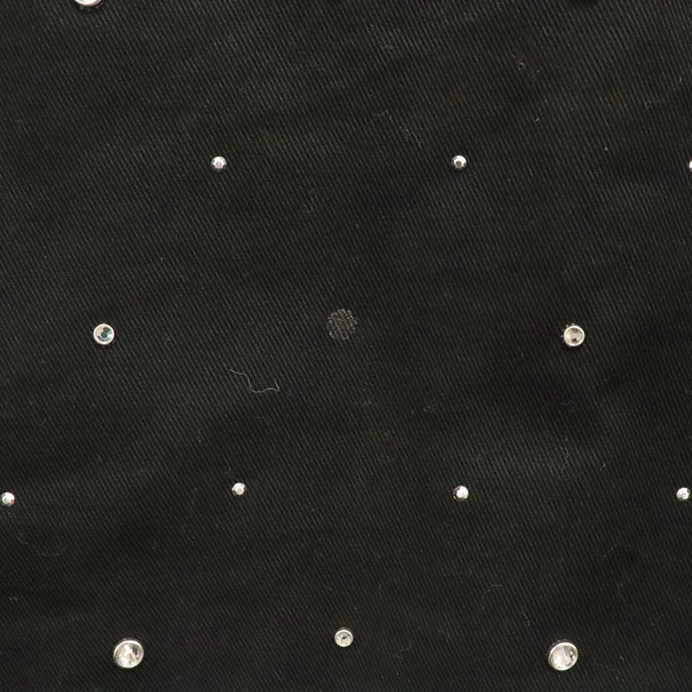 GIVENCHY(ジバンシィ) ストーンビーズ装飾ロゴ刺繍ジップアップジャケット BM013814G1 ブラック