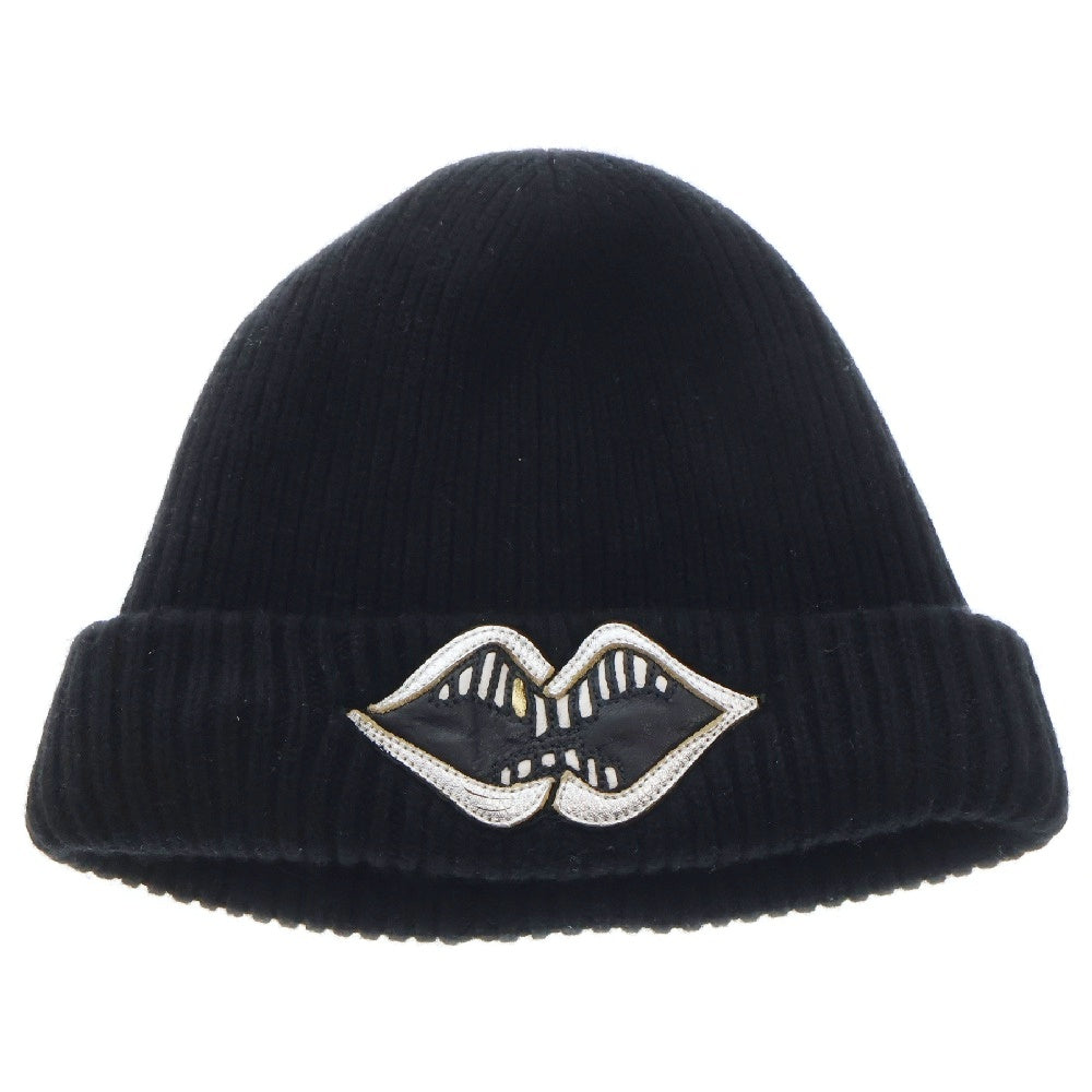 CHROME HEARTS(クロムハーツ) PPO CHOMPER BEANIE クロスボールレザーチョンパーカシミアビーニー キャップ 帽子
