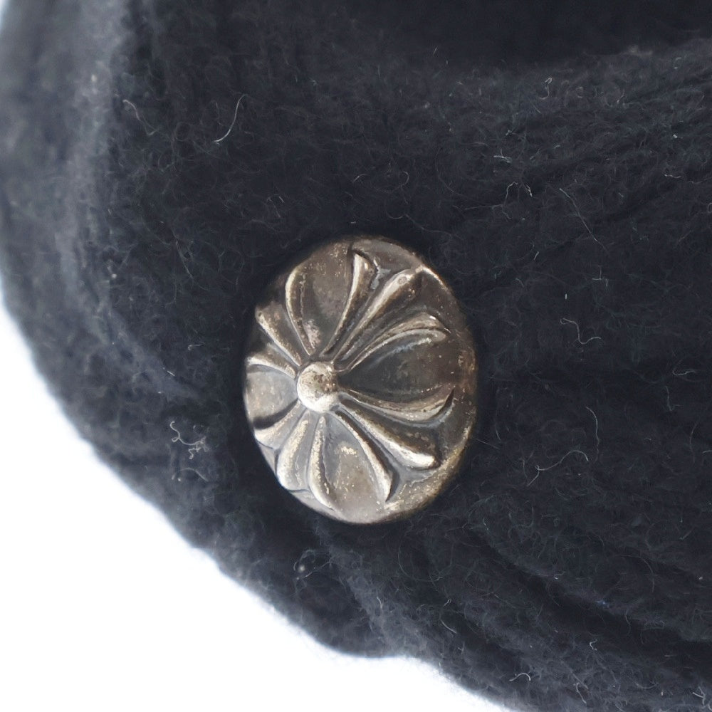 CHROME HEARTS(クロムハーツ) PPO CHOMPER BEANIE クロスボールレザーチョンパーカシミアビーニー キャップ 帽子