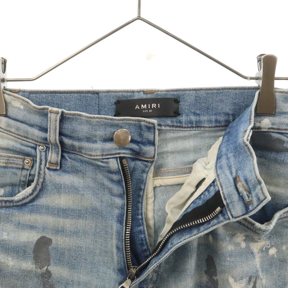 AMIRI(アミリ) DESTROY PAINTER JEAN デストロイペインター ダメージ加工スキニーデニムパンツ インディゴ